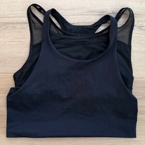Lululemon Invigorate Black Crop Top Size 8